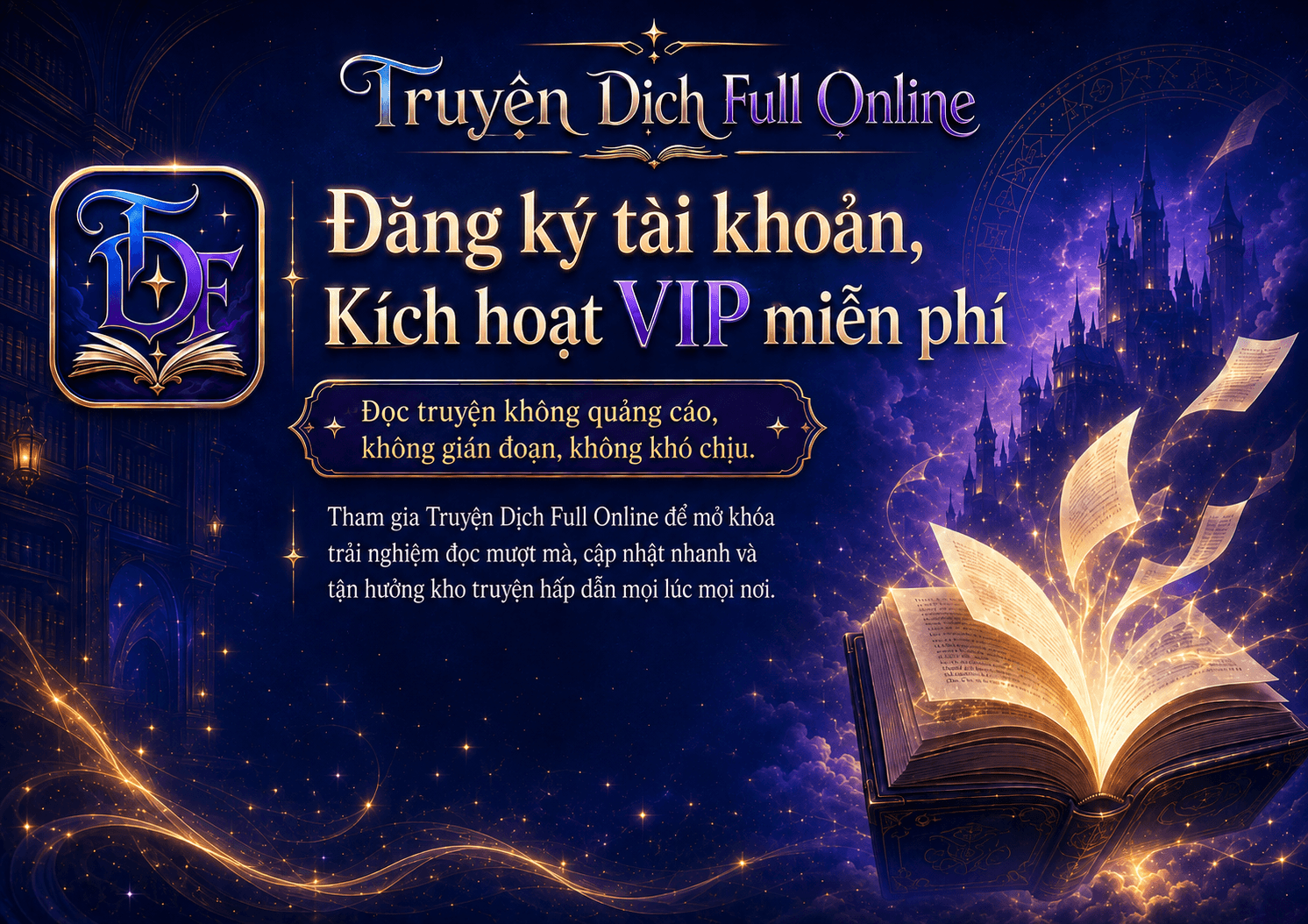 Đọc truyện chữ rõ ràng, cập nhật nhanh, mở khóa VIP minh bạch.